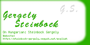 gergely steinbock business card